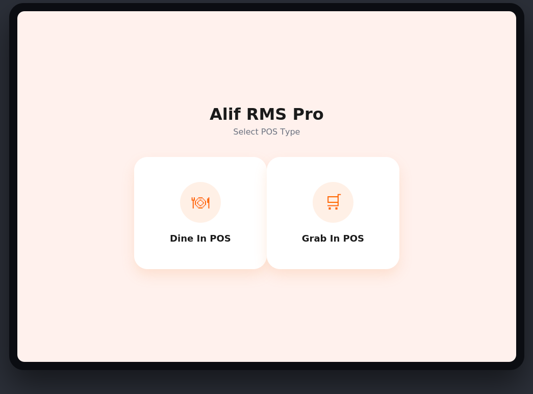 Alif RMS Pro — Waiter & POS App screenshot