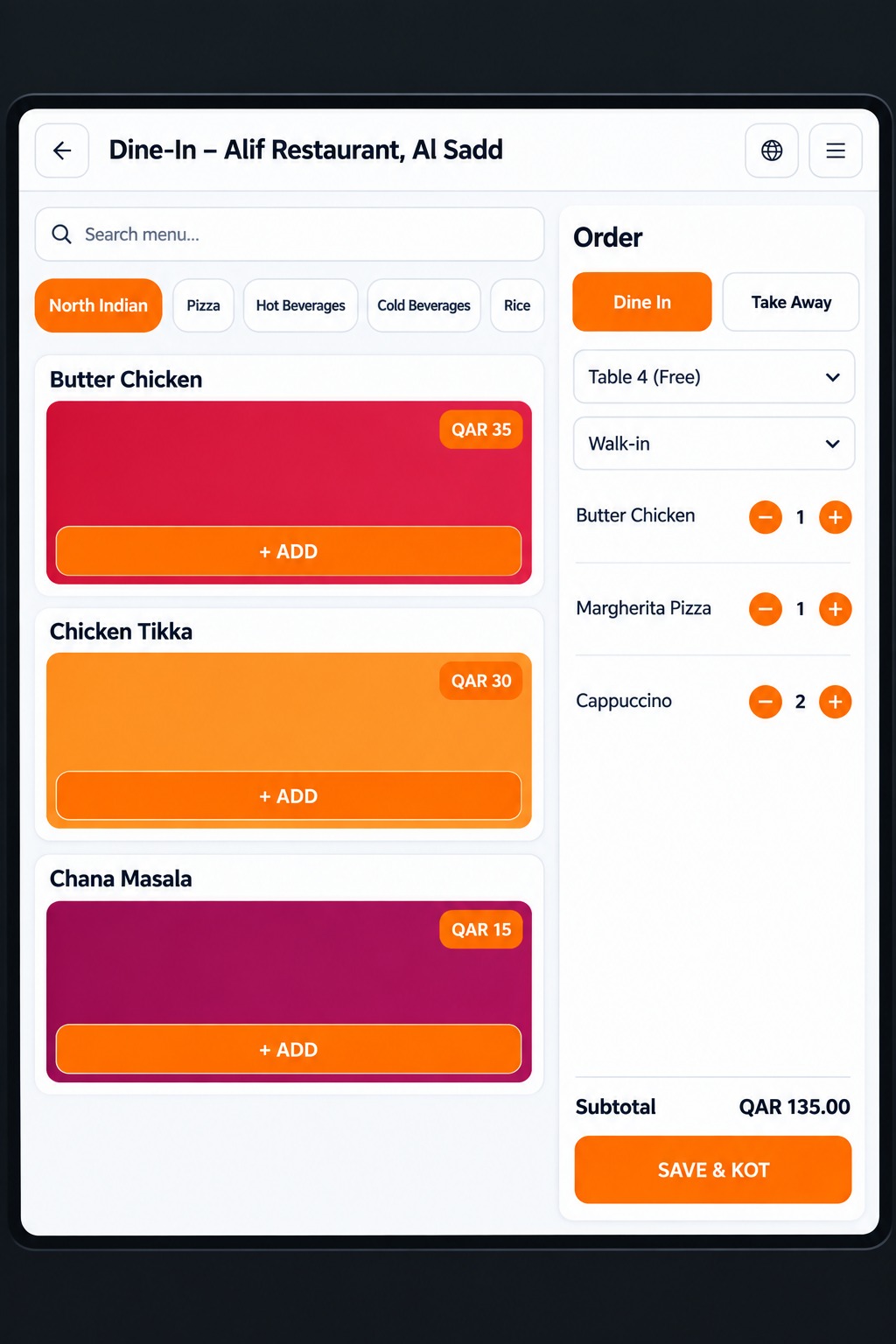 Alif RMS Pro — Waiter & POS App screenshot